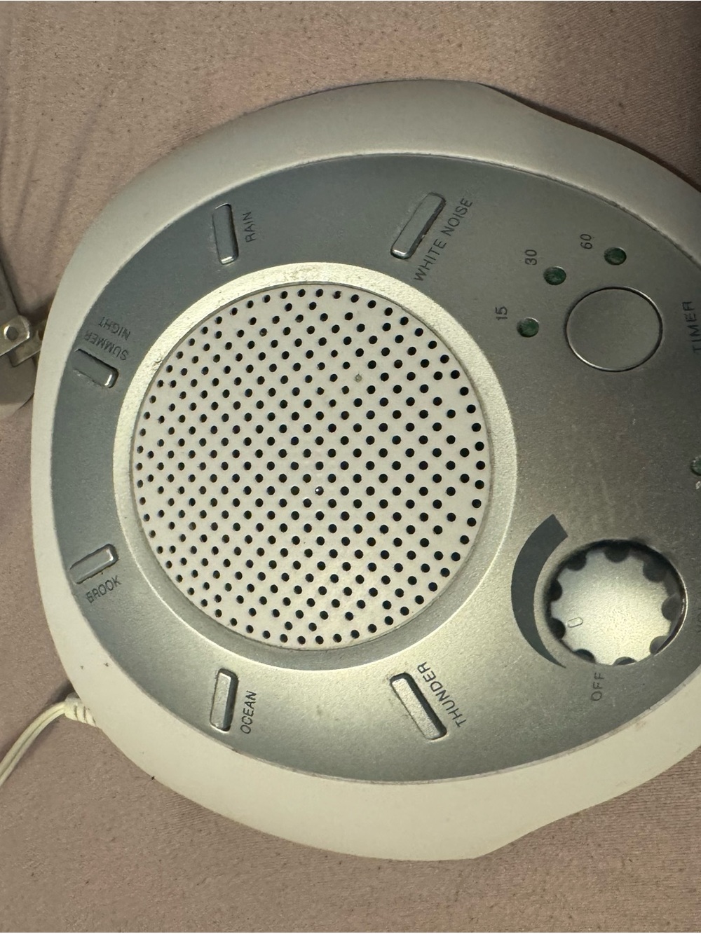 HoMedics SoundSpa Sound Machine - 6 Sounds,Timer, Ultimate Baby Saver!